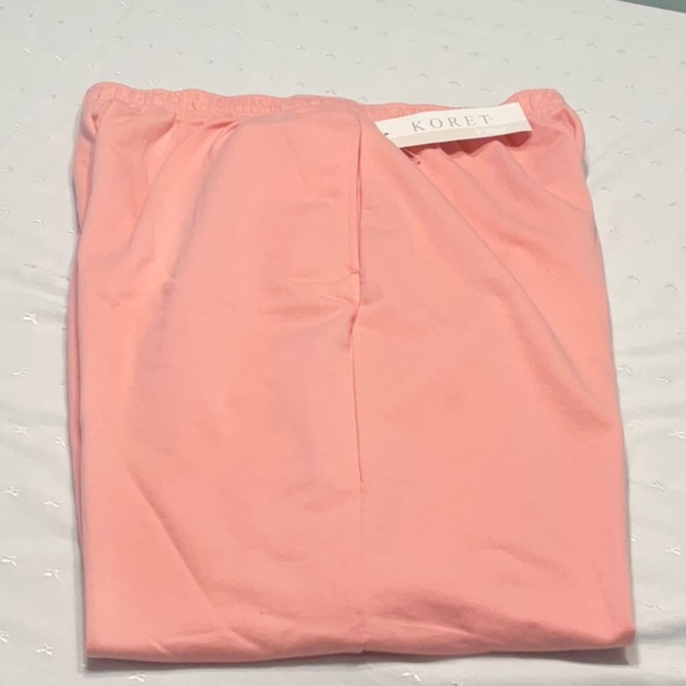 Koret K-Wear Cotton Blend Slip On Pants with Pockets Elastic Waistband Large - Picture 6 of 6
